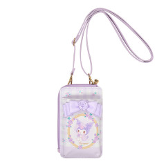 Japan Sanrio Original Smartphone Shoulder Bag - Kuromi / Dolly Rose