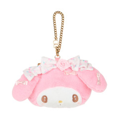 Japan Sanrio Original Face-shaped Pass Case - My Melody / Dolly Rose