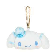 Japan Sanrio Original Face-shaped Pass Case - Cinnamoroll / Dolly Rose