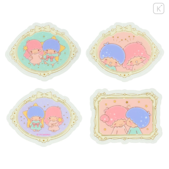 Japan Sanrio Original Seal Set - Little Twin Stars / Frame Design - 3