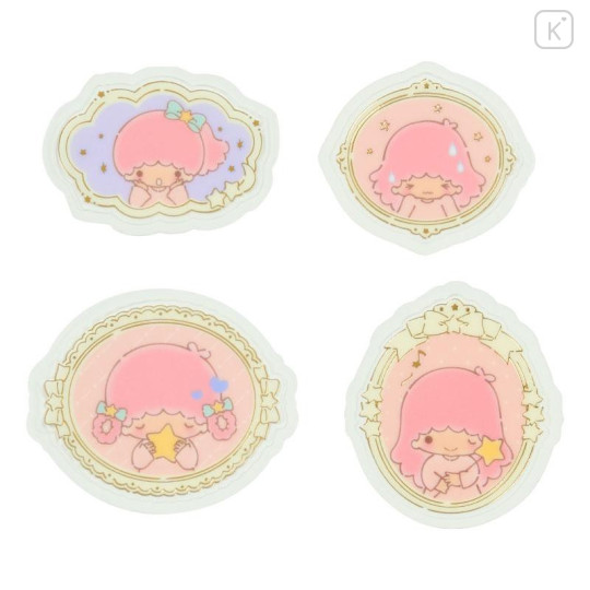 Japan Sanrio Original Seal Set - Little Twin Stars / Frame Design - 4