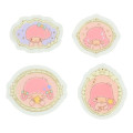 Japan Sanrio Original Seal Set - Little Twin Stars / Frame Design - 4