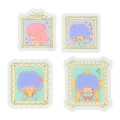 Japan Sanrio Original Seal Set - Little Twin Stars / Frame Design - 5