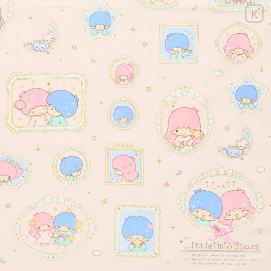 Japan Sanrio Original Handkerchief - Little Twin Stars : Frame Design - 2