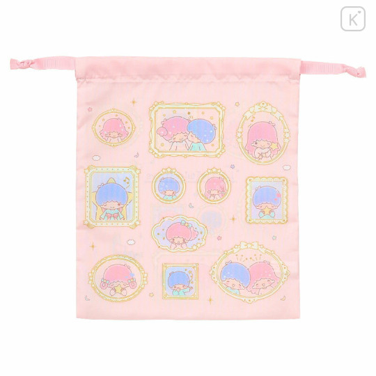 Japan Sanrio Original Drawstring Purse Set - Little Twin Stars : Frame Design - 3