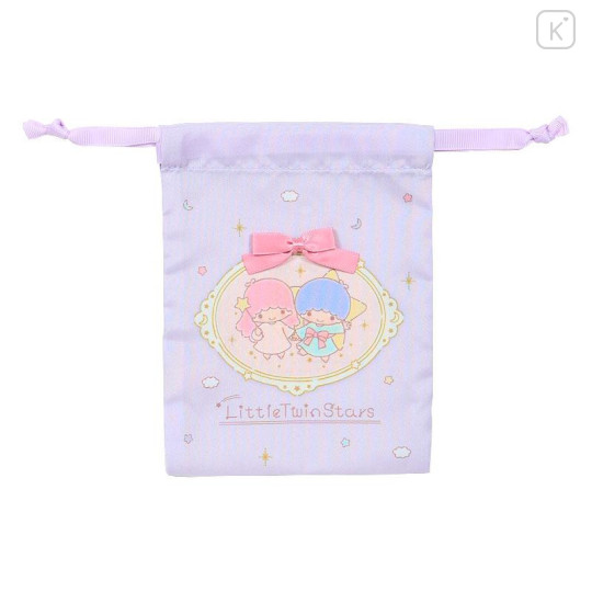 Japan Sanrio Original Drawstring Purse Set - Little Twin Stars : Frame Design - 4