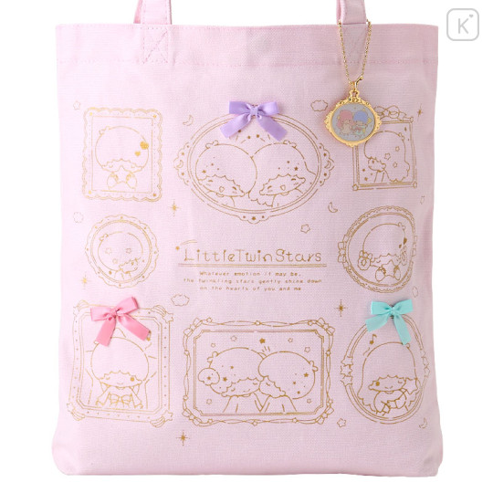 Japan Sanrio Original Tote Bag - Little Twin Stars / Frame Design - 2