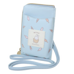 Japan Miffy Smartphone Shoulder Pouch - Miffy / Delicious Food Ice Cream