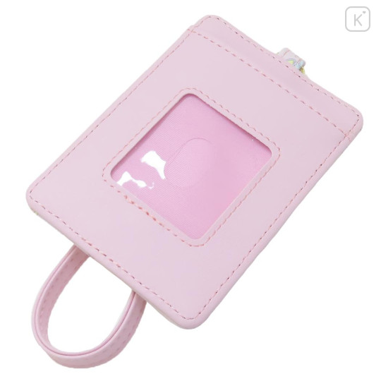 Japan Sanrio Pass Case Card Holder & Reel - My Melody / Happy - 2