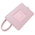 Japan Sanrio Pass Case Card Holder & Reel - Marroncream / Happy - 2