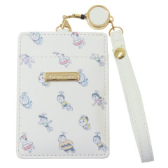 Japan Doraemon Pass Case Card Holder & Reel - Doraemon : Friends Flying