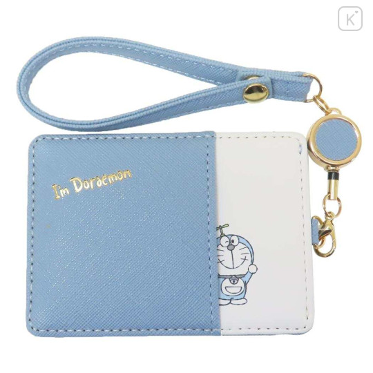 Japan Doraemon Pass Case Card Holder & Reel - Doraemon : Hey - 1