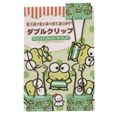 Japan Sanrio Binder Clip Set - Keroppi / Green