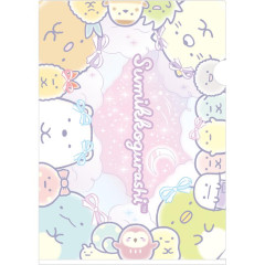 Japan San-X A4 Clear Holder - Sumikko Gurashi / Ribbon Sky Party