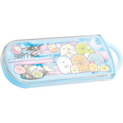 Japan San-X Bento Lunch Cutlery Set Spoon Fork Chopstick - Sumikko Gurashi / Ribbon Sky Party Pink Blue