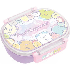 Japan San-X Bento Lunch Box 360ml - Sumikko Gurashi / Ribbon Sky Party Purple