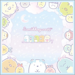 Japan San-X Bento Lunch Cloth - Sumikko Gurashi / Ribbon Sky Party