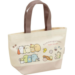 Japan San-X Mini Tote Bag - Sumikko Gurashi / Lunchtime Beige