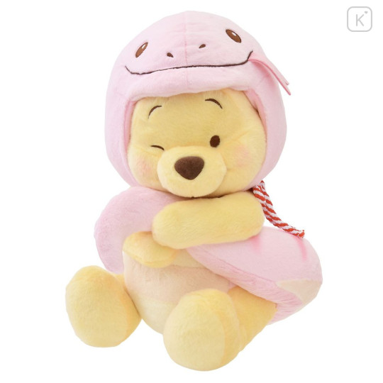 Japan Disney Store Plush Toy (M) - Pooh : New Year 2025 Snake Pink - 1