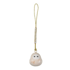 Japan Disney Tiny Charm Face-shaped Bell Netsuke - Baymax : Suikin Suzunetsuke