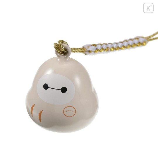 Japan Disney Tiny Charm Face-shaped Bell Netsuke - Baymax : Suikin Suzunetsuke - 6