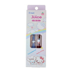 Japan Sanrio Juice Up Gel Pen Set - Cinnamoroll & Hello Kitty / Back