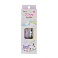 Japan Sanrio Juice Up Gel Pen Set - Kuromi & Pochacco / Back