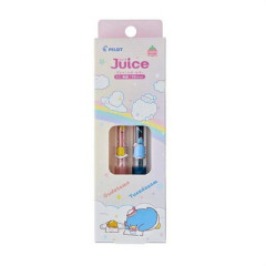 Japan Sanrio Juice Up Gel Pen Set - Gudetama & Tuxedosam / Back