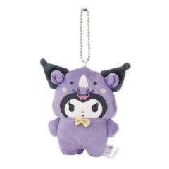 Japan Sanrio Mascot Holder - Kuromi / Animal Rhino