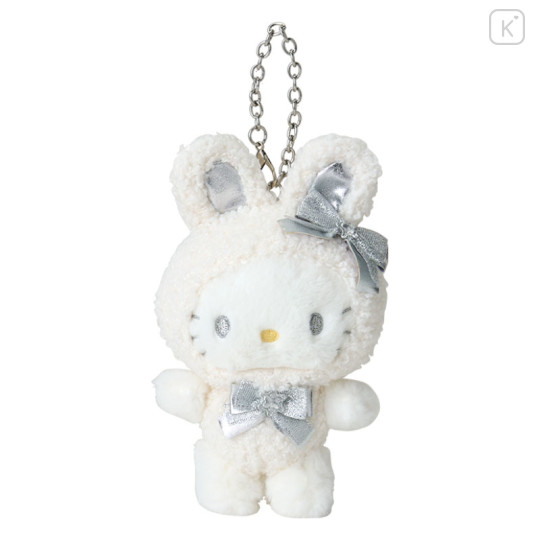 Japan Sanrio Original Mascot Charm - Hello Kitty / Fluffy Snow Rabbit - 1