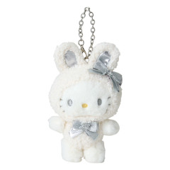 Japan Sanrio Original Mascot Charm - Hello Kitty / Fluffy Snow Rabbit