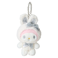 Japan Sanrio Original Mascot Charm - My Melody / Fluffy Snow Rabbit