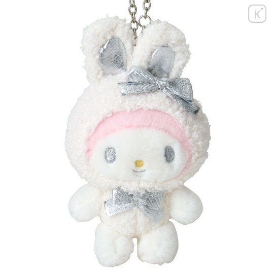 Japan Sanrio Original Mascot Charm - My Melody / Fluffy Snow Rabbit - 2