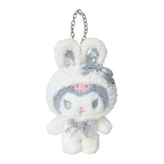 Japan Sanrio Original Mascot Charm - Kuromi / Fluffy Snow Rabbit