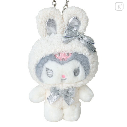 Japan Sanrio Original Mascot Charm - Kuromi / Fluffy Snow Rabbit - 2