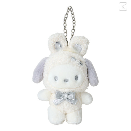 Japan Sanrio Original Mascot Charm - Pochacco / Fluffy Snow Rabbit - 1