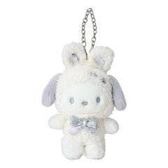 Japan Sanrio Original Mascot Charm - Pochacco / Fluffy Snow Rabbit