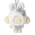 Japan Sanrio Original Mascot Charm - Cogimyun / Fluffy Snow Rabbit - 2