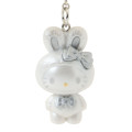 Japan Sanrio Original Keychain - Hello Kitty : Fluffy Snow Rabbit - 2