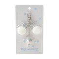 Japan Sanrio Original Keychain - My Melody : Fluffy Snow Rabbit - 4