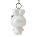 Japan Sanrio Original Keychain - Kuromi : Fluffy Snow Rabbit - 3