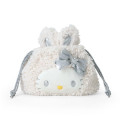 Japan Sanrio Original 2way Drawstring Shoulder Bag - Hello Kitty : Fluffy Snow Rabbit - 5