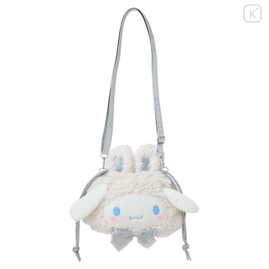 Japan Sanrio Original 2way Drawstring Shoulder Bag - Cinnamoroll : Fluffy Snow Rabbit - 1