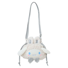 Japan Sanrio Original 2way Drawstring Shoulder Bag - Cinnamoroll / Fluffy Snow Rabbit