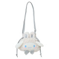 Japan Sanrio Original 2way Drawstring Shoulder Bag - Cinnamoroll : Fluffy Snow Rabbit - 1