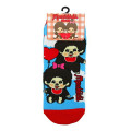 Japan Monchhichi Socks - Blue Sky Balloon Heart - 1