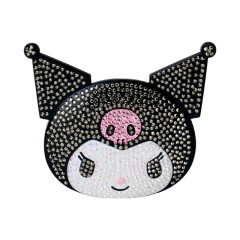 Japan Sanrio Original Mirror & Comb - Kuromi : Jewel Deco