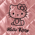 Japan Sanrio Metallic Quilted Cube Bag - Hello Kitty : Pink - 4