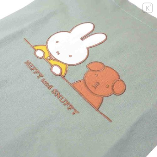 Japan Miffy Tote Bag - Miffy & Snuffy : Green - 4