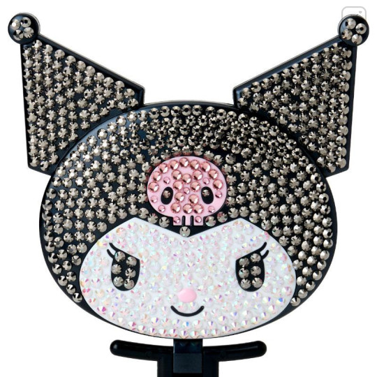 Japan Sanrio Original Hand Mirror - Kuromi : Jewel Deco - 4